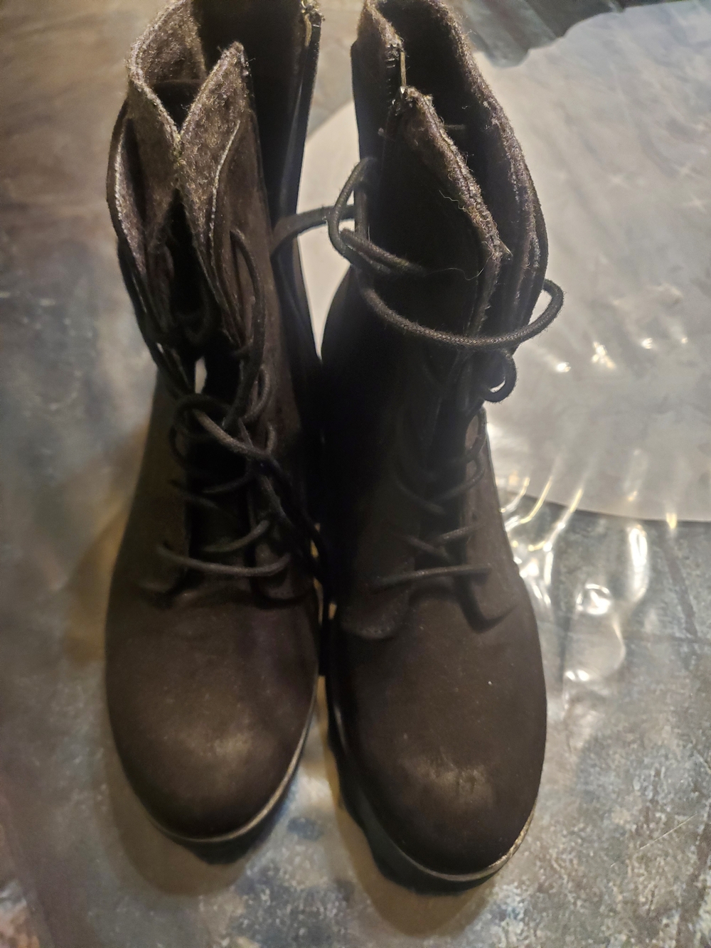 Target Black Lace-Up Women's Ankle Boots